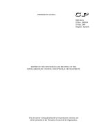 REPORT OF THE NINTH REGULAR MEETING OF THE INTER-AMERICAN COUNCIL FOR INTEGRAL DEVELOPMENT.DOC