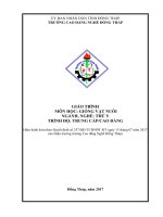 Giáo trình Giống vật nuôi (Nghề: Thú y - CĐ/TC) - Trường Cao đẳng nghề Đồng Tháp