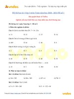 de thi hoc ki 1 lop 3 mon toan 2020 2021 de so 1 