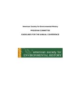 PROGRAM COMMITTEE GUIDELINES FOR THE ANNUAL CONFERENCE