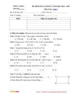 de thi hoc ki 1 mon toan lop 4 nam 2018 theo TT 22 de 2 