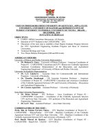 VISIT OF PROFESSORS FROM UNIVERSITY OF KENTUCKY , IOWA STATE UNIVERSITY, UNIVERSITY OF ILLINOIS and REPRESENTATIVE OF PURDUE UNIVERSITY TO FEDERAL UNIVERSITY OF VICOSA – BRAZIL