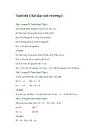 giai sgk toan 6 chan troi sang tao bai tap cuoi chuong 2 