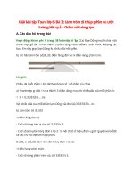 giai sgk toan 6 bai 3 chan troi sang tao lam tron so thap phan va uoc luong ket qua 