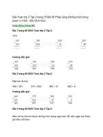 giai sgk toan lop 2 tap 2 trang 80 81 bai 59 phep cong khong nho trong pham vi 1000 ket noi tri thuc 