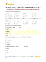 de thi hoc ki 1 lop 4 mon tieng anh de 2 