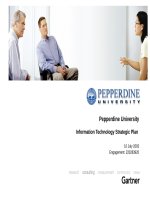 Pepperdine University Information Technology Strategic Plan