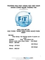 Báo cáo học phần nhập môn công nghệ phần mềm xây dựng hệ thống quản lí quán cà phê 