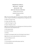 nam 2022 de thi hoc ki 1 khoa hoc tu nhien lop 6 co dap an 3 de canh dieu 