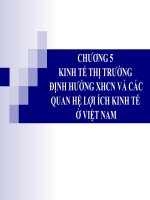 chương 5 (phần 2)  CHƯƠNG 5 KINH TẾ THỊ TRƯỜNG ĐỊNH HƯỚNG XHCN VÀ CÁC QUAN HỆ LỢI ÍCH KINH TẾ Ở VIỆT NAM