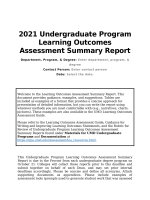 UG Program LOA Summary Report Template 2021 - Word versions 2003 and earlier