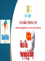 Bài giảng Ngữ văn 6 bài 10 sách Cánh diều: Ôn tập văn bản thông tin