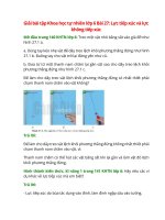 giai sgk khoa hoc tu nhien 6 bai 27 canh dieu luc tiep xuc va luc khong tiep xuc 