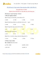 de thi hoc ki 1 lop 4 mon toan 2020 2021 de so 1 