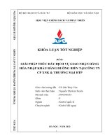 Giải pháp thúc đẩy dịch vụ giao nhận hàng hóa nhập khẩu bằng đường biển tại công ty cp xnk  thương mại htp 