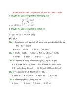 ly thuyet bai tap ve chuyen doi khoi luong the tich va luong chat