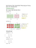 giai sgk toan lop 2 tap 1 trang 27 28 29 30 31 32 bai 7 phep cong qua 10 trong pham vi 20 ket noi tri thuc 