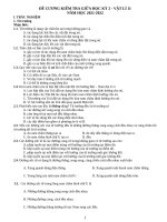 Đề cương ôn tập giữa học kỳ 2 môn vật lý lớp 11 năm 2021 2022 