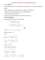 ly thuyet quy dong mau thuc cua nhieu phan thuc 2022 toan 8 