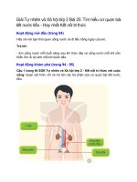 giai sgk tu nhien va xa hoi lop 2 trang 94 95 96 97 bai 25 tim hieu co quan bai tiet nuoc tieu ket noi tri thuc 