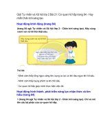 giai sgk tu nhien va xa hoi lop 2 trang 84 85 86 87 bai 21 co quan ho hap chan troi sang tao 