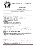 Đề cương ôn tập giữa học kì 1 môn hóa học lớp 12 trường THPT xuân đỉnh năm 2021   2022 