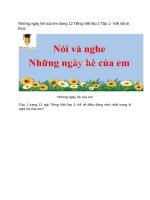 nhung ngay he cua em trang 12 tieng viet lop 2 tap 1 ket noi tri thuc k71pb 