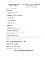 Đề cương ôn tập giữa kỳ 2 môn văn lớp 12 trường THPT yên hòa năm 2021 2022 