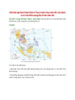 giai sgk dia li 6 bai 4 canh dieu thuc hanh doc ban do xac dinh vi tri cua doi tuong dia li tren ban do tim duong di tren ban do 