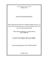 Thực hành quyền công tố và kiểm sát điều tra các vụ án mua bán người theo luật tố tụng hình sự việt nam (trên cơ sở địa bàn tỉnh hà giang) (luận văn thạc sỹ luật) 