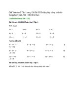 giai sgk toan lop 2 tap 1 trang 124 125 126 127 128 129 bai 33 on tap phep cong phep tru trong pham vi 20 100 ket noi tri thuc 