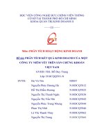 Tiểu luận PTIT PHÂN TÍCH HOẠT ĐỘNG KINH DOANH đề tài PHÂN TÍCH kết QUẢ KINH DOANH của CÔNG TY FPT TRÊN sàn CHỨNG KHOÁN VIỆT NAM 2021 PTITHCM 