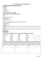 Đề cương ôn tập giữa kỳ 2 môn anh lớp 7 trường THPT thăng long năm 2021 2022 