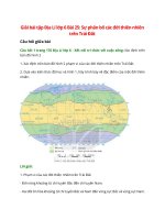 giai sgk dia li 6 bai 25 ket noi tri thuc su phan bo cac doi thien nhien tren trai dat 