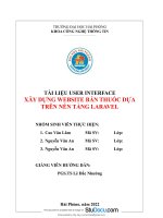 Tài liệu user interface xây dựng website bán thuốc dựa trên nền tảng laravel 