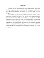 (Luận văn Đại học Thương mại) Hoàn thiện công tác kiểm soát của công ty TNHH Thời trang Thắng Lợi