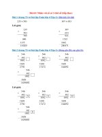 vo bai tap toan lop 4 tap 1 trang 73 bai 63 nhan voi so co 3 chu so tiep theo 