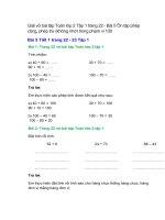 vo bai tap toan lop 2 tap 1 trang 22 23 24 25 bai 5 on tap phep cong phep tru khong nho trong pham vi 100 ket noi tri thuc 