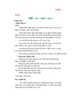 Giáo án Toán lớp 2 sách Chân trời sáng tạo: Tuần 4