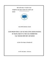 nâng cao sự hài lòng khách hàng sử dụng dịch vụ trả sau mobifone tại TPHCM 