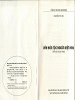 Văn hóa tộc người việt nam phần 1 