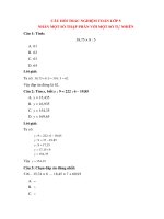 trac nghiem nhan mot so thap phan voi mot so tu nhien co dap an toan lop 5 ekla3 