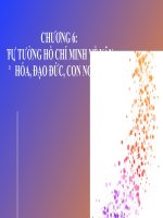 Chương 6 (1) Chương 6 Tư tưởng Hồ Chí Minh về văn hóa, đạo đức, con người