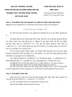 Đề hóa 10, đề XUẤT DUYÊN hải  chuyên hùng vương, phú thọ, 2022 