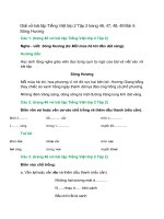 vo bai tap tieng viet lop 2 tap 2 trang 46 47 48 49 bai 4 song huong chan troi sang tao 