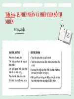Bài giảng Toán 6 bài 5: Phép nhân và phép chia số tự nhiên