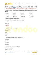 de thi hoc ki 1 lop 4 mon tieng anh de 1 