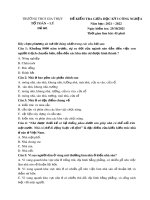 Đề thi giữa học kì 1 môn Công nghệ lớp 6 năm 2021-2022 - Trường THCS Gia Thụy