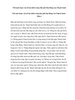 top 1 bai viet mot doan van ke lai chien cong ban giet dai bang cua thach sanh 