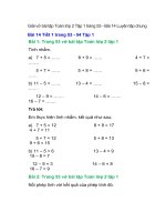 vo bai tap toan lop 2 tap 1 trang 53 54 55 56 bai 14 luyen tap chung ket noi tri thuc 